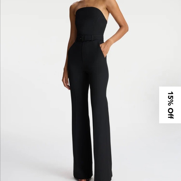 A.L.C. Kate Strapless Belted Jumpsuit size 8 - Picture 6 of 6
